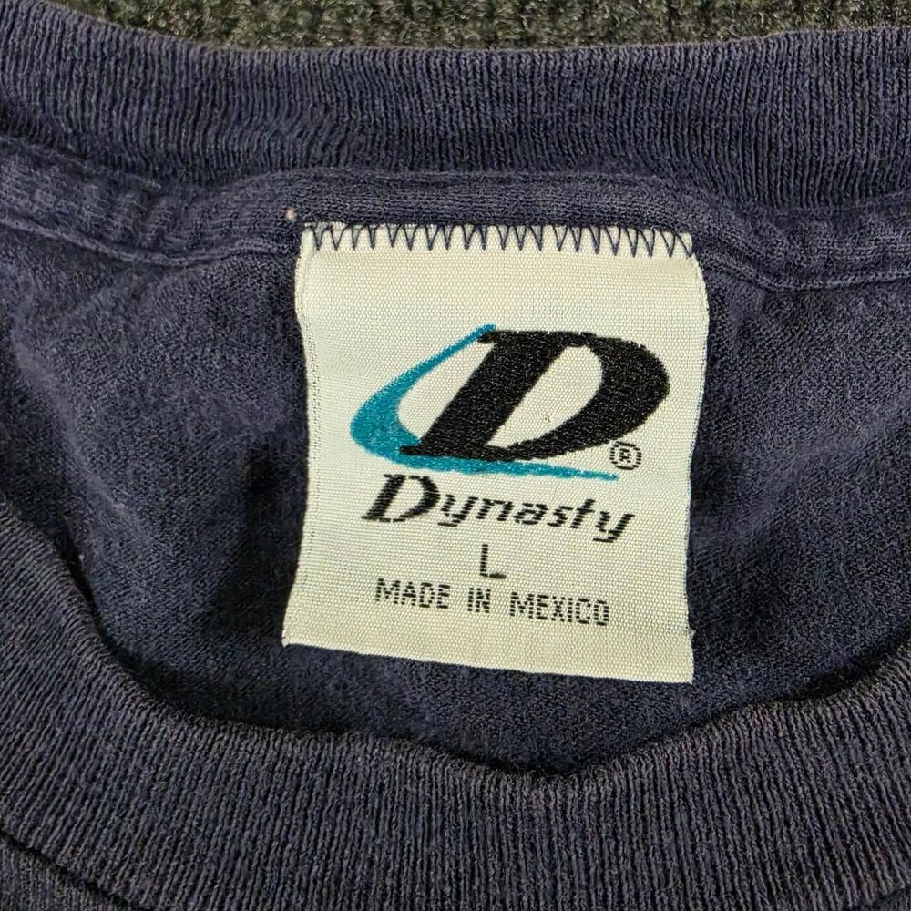 Dynasty Men's Red and Navy T-shirt - Picture 6 of 8
